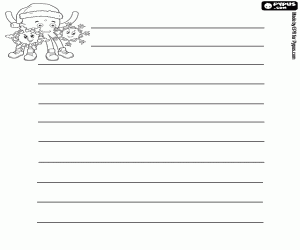 Pintar Carta de Nadal decorada amb Pypus