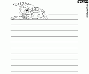 Pintar Carta de Nadal amb Pypus i un ren