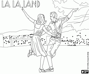 Pintar Cartell amb el logotip de La La Land
