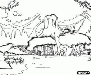 Pintar La casa del pantà de Shrek