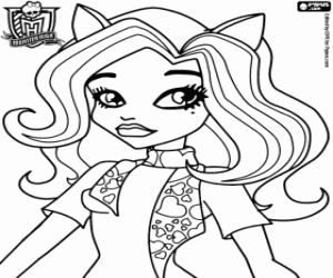 Pintar Catrine DeMew, una estudiant de Monster High