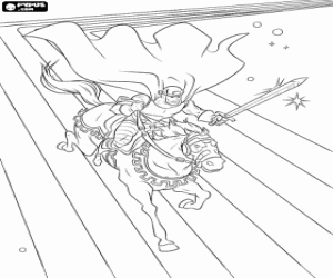 Pintar El cavaller, un personatge de Thor