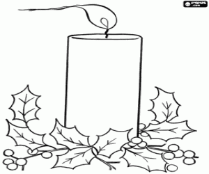 Pintar Centre de taula amb espelma nadalenca