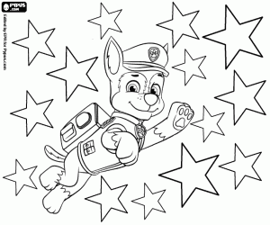 Pintar Chase i les estrelles, Paw Patrol