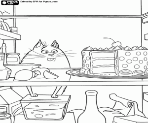 Pintar Chloe amb la nevera oberta