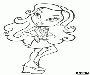 Pintar Cloe, una noia jove de Bratz