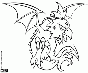 Pintar La Cockatrice, una criatura mítica