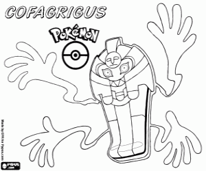 Pintar Cofagrigus, un Pokémon