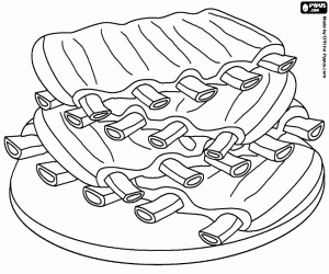 Pintar Costelles de porc a la barbacoa
