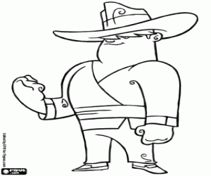Pintar El cowboy Clay, un guerrer Xiaolin