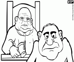 Pintar El criminal davant el jutge