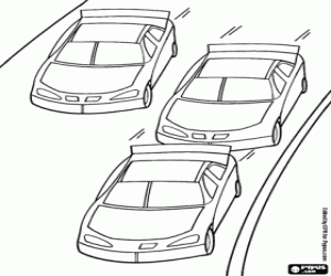 Pintar Una cursa de cotxes de turisme