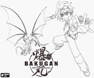Pintar Dan i el seu bakugan Drago