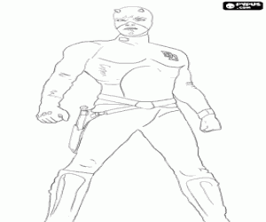 Pintar Daredevil, un superheroi cec