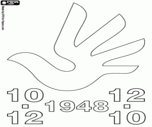 Pintar Dia dels drets humans