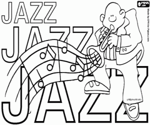 Pintar El dia de la música de jazz