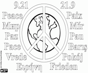 Pintar Dia de la Pau, 21 de setembre