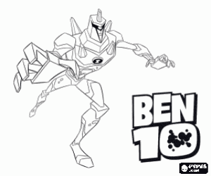 Pintar Diamondhead, un alienígena de Ben 10
