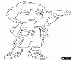 Pintar Diego amb el llargavistes