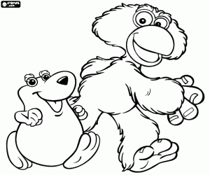 Pintar Dit i Fet, personatges de Cocoricó