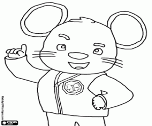 Pintar DoorMouse, un personatge de Umizoomi