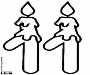 Pintar Dues espelmes i número onze