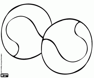 Pintar Dues pilotes de tenis