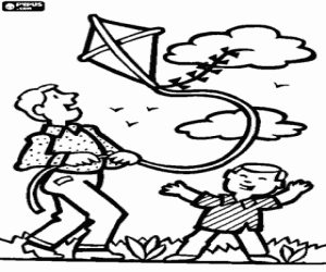 Pintar El meu pare i jo amb l'estel