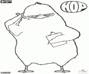 Pintar El pollet Carlos amb paper i llapis