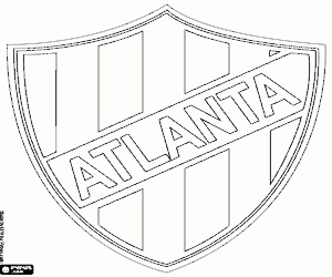 Pintar Emblema d'Atlanta de CA