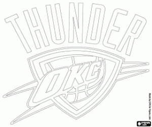 Pintar Emblema d'Oklahoma City Thunder