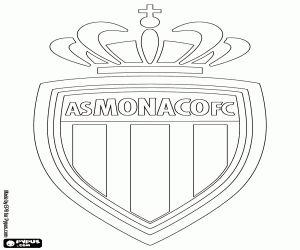 Pintar Emblema del AS Monaco FC