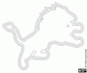 Pintar Emblema de Detroit Lions