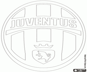 Pintar Emblema de la Juventus de Torí