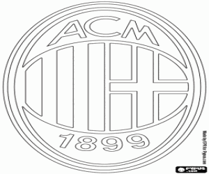 Pintar Emblema de l'AC Milan