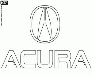 Pintar Emblema de la marca Acura