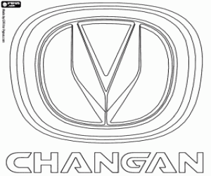 Pintar Emblema de la marca Changan