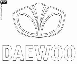 Pintar Emblema de la marca Daewoo