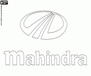 Pintar Emblema de la marca Mahindra