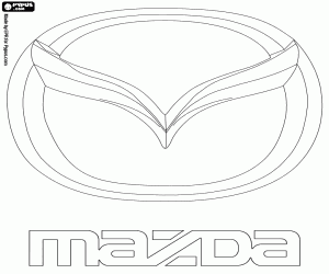 Pintar Emblema de la marca Mazda