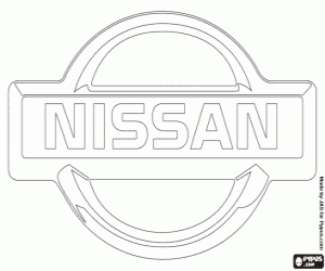 Pintar Emblema de la marca Nissan