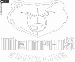Pintar Emblema de Memphis Grizzlies