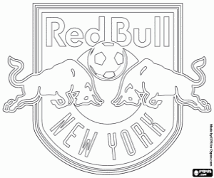 Pintar Emblema de New York Red Bulls