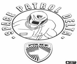 Pintar Emblema de Power Rangers SPD