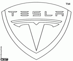 Pintar Emblema Tesla Motors