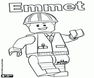 Pintar Emmet, personatge del film de Lego