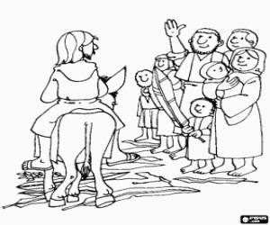 Pintar Entrada a Jerusalem, diumenge de Rams