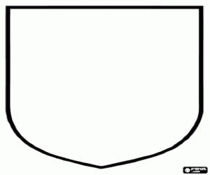 Pintar Escut blanc per decorar