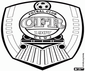 Pintar Escut de CFR Cluj