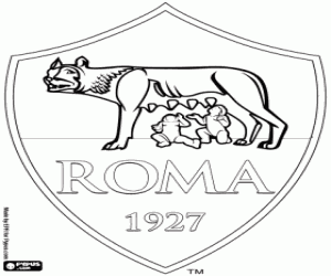 Pintar Escut del AS Roma